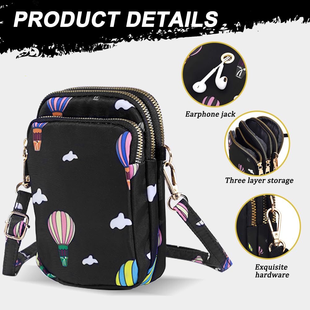 JANKS Small Crossbody Bag for Women Mini Cell Phone Bag Travel Pouch Wallet Purses Adjustable Over Shoulder Strap - Image 4