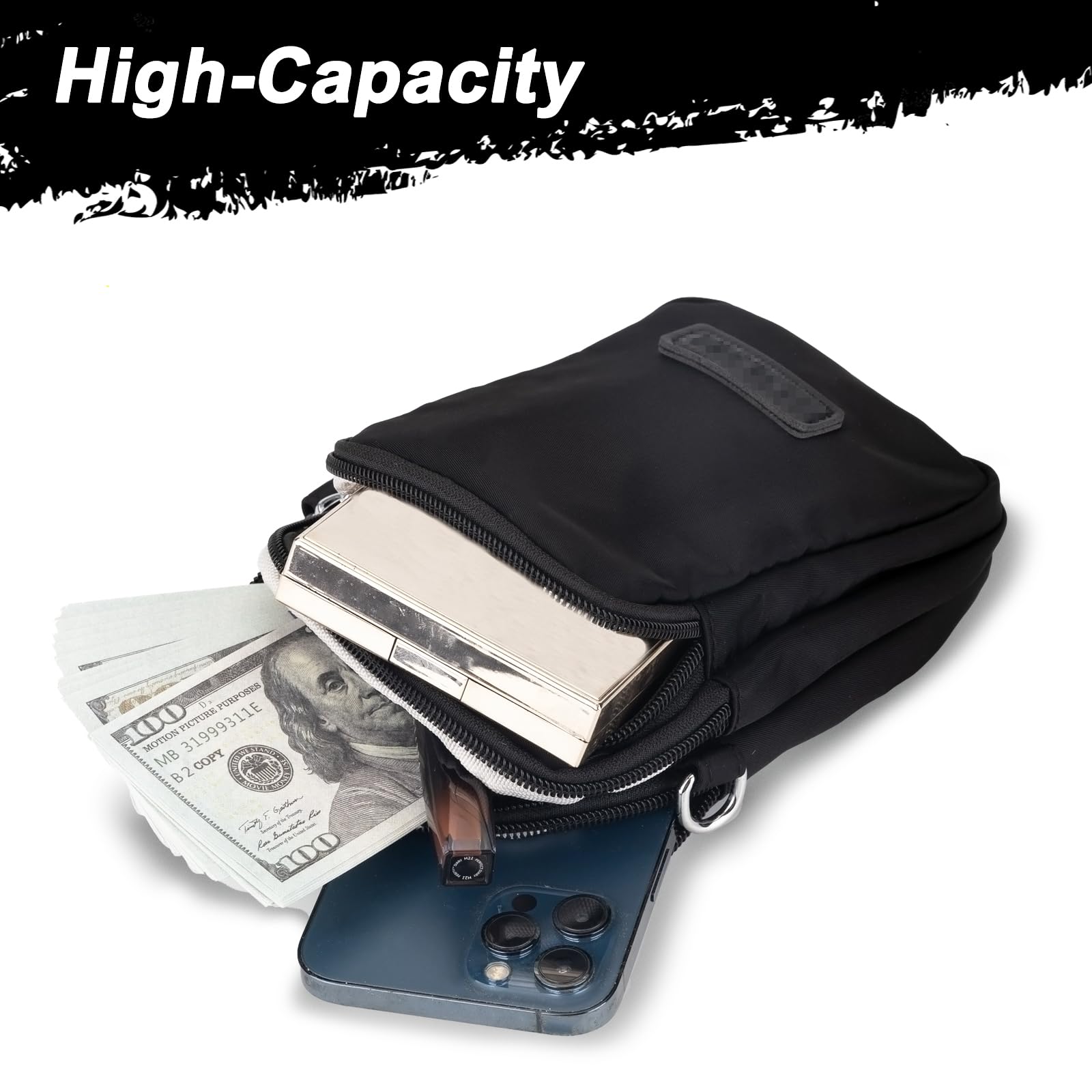 JANKS Small Crossbody Bag for Women Mini Cell Phone Bag Travel Pouch Wallet Purses Adjustable Over Shoulder Strap - Image 5