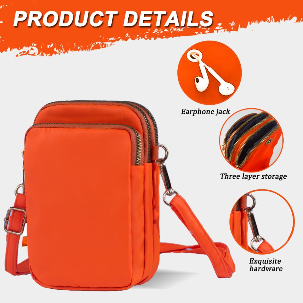 JANKS Small Crossbody Bag for Women Mini Cell Phone Bag Travel Pouch Wallet Purses Adjustable Over Shoulder Strap - Image 4