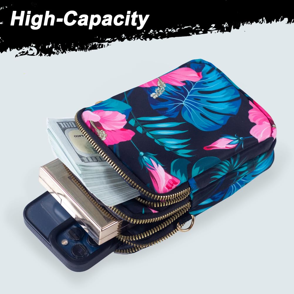 JANKS Small Crossbody Bag for Women Mini Cell Phone Bag Travel Pouch Wallet Purses Adjustable Over Shoulder Strap - Image 4