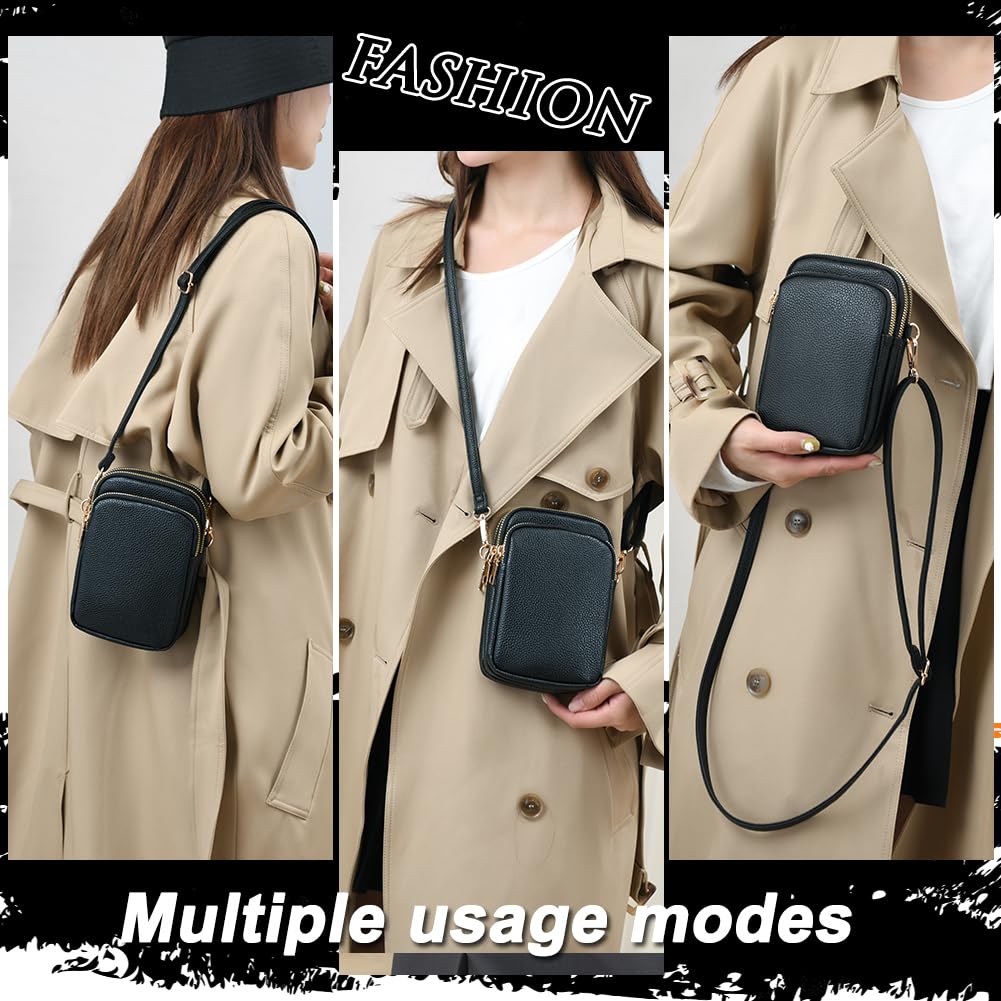 JANKS Small Crossbody Bag for Women Mini Cell Phone Bag Travel Pouch Wallet Purses Adjustable Over Shoulder Strap - Image 3