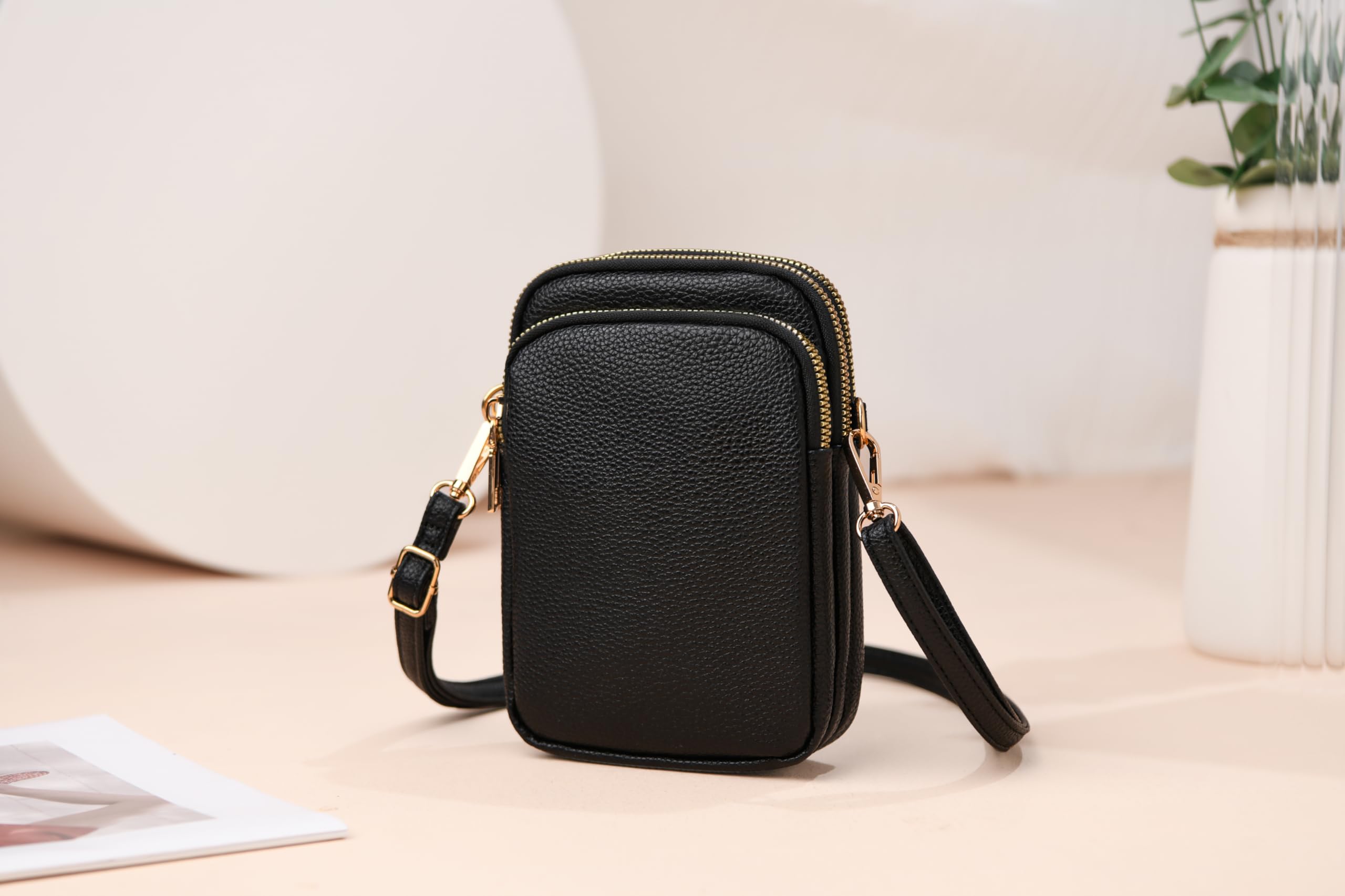 JANKS Small Crossbody Bag for Women Mini Cell Phone Bag Travel Pouch Wallet Purses Adjustable Over Shoulder Strap - Image 4