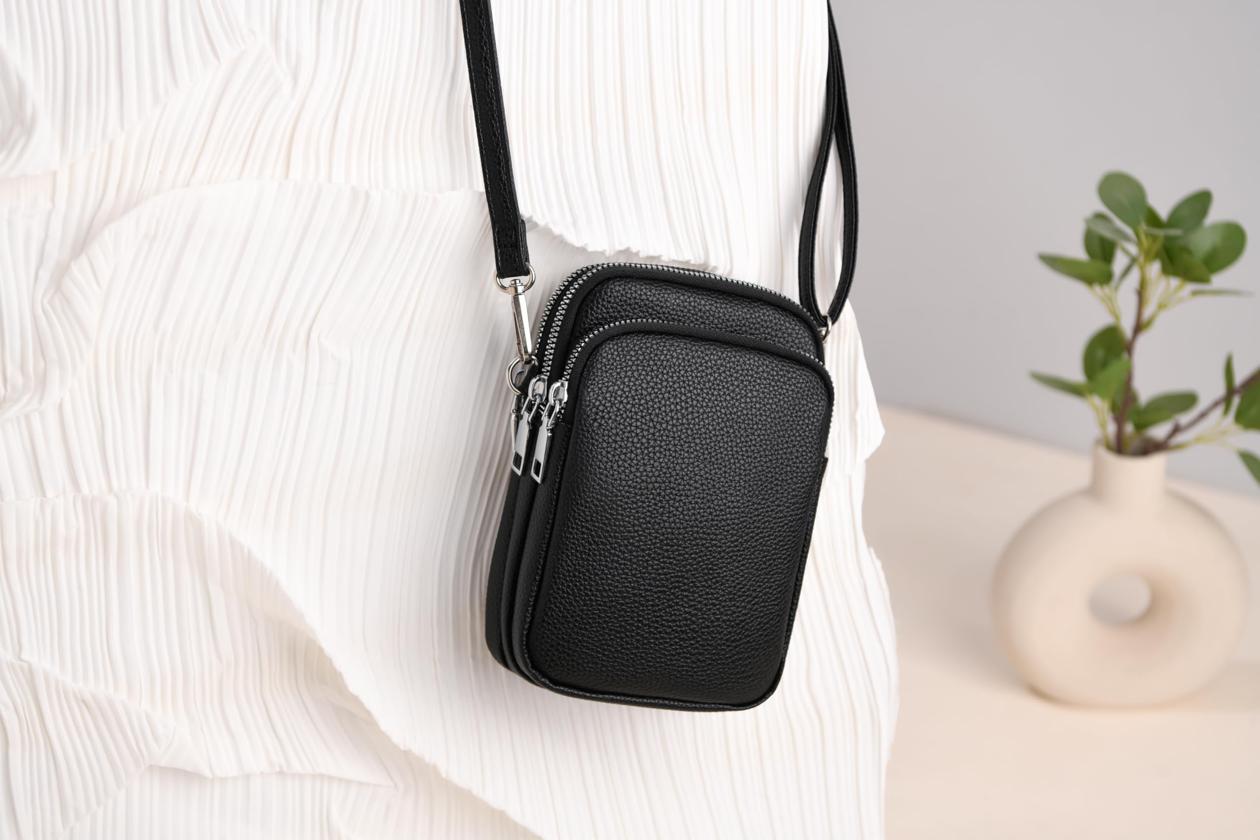 JANKS Small Crossbody Bag for Women Mini Cell Phone Bag Travel Pouch Wallet Purses Adjustable Over Shoulder Strap - Image 9