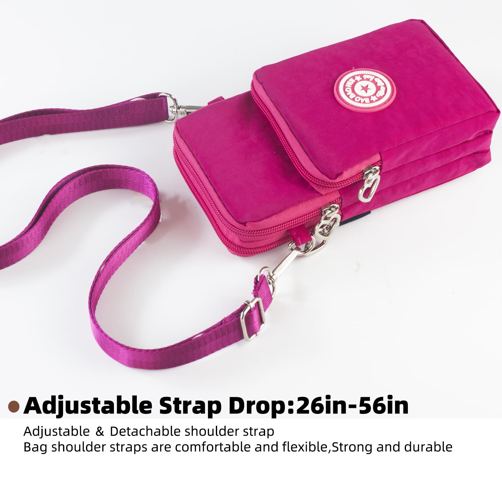 JANKS Small Crossbody Bags for Women Mini Cell Phone Purses Handbag Shoulder Bag - Image 6