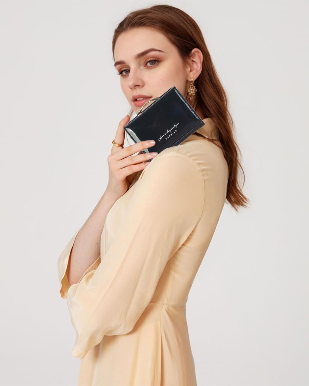 JANKS Small Wallet for Women Mini Laser Card Holder Case Iridescent Holographic Purse with Coin Pocket for Girls Ladies - Image 5