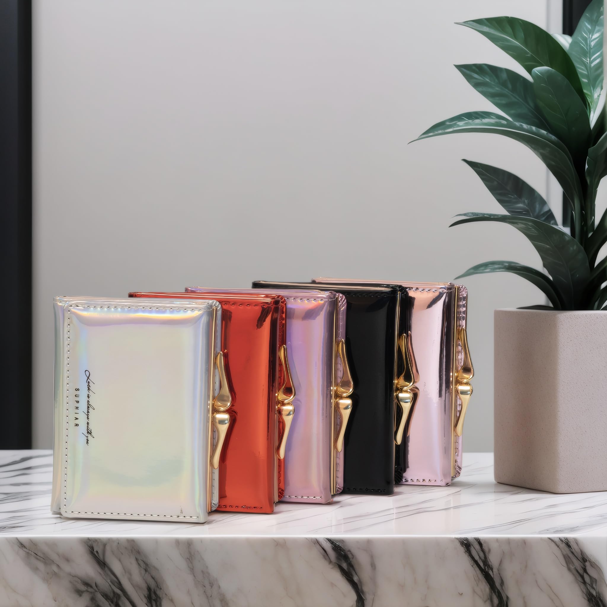 JANKS Small Wallet for Women Mini Laser Card Holder Case Iridescent Holographic Purse with Coin Pocket for Girls Ladies - Image 7